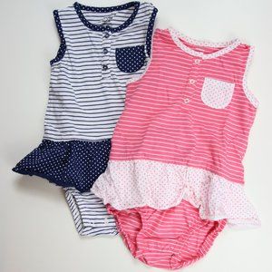 Carter's Baby Girls Dress Bodysuits - 2 pack